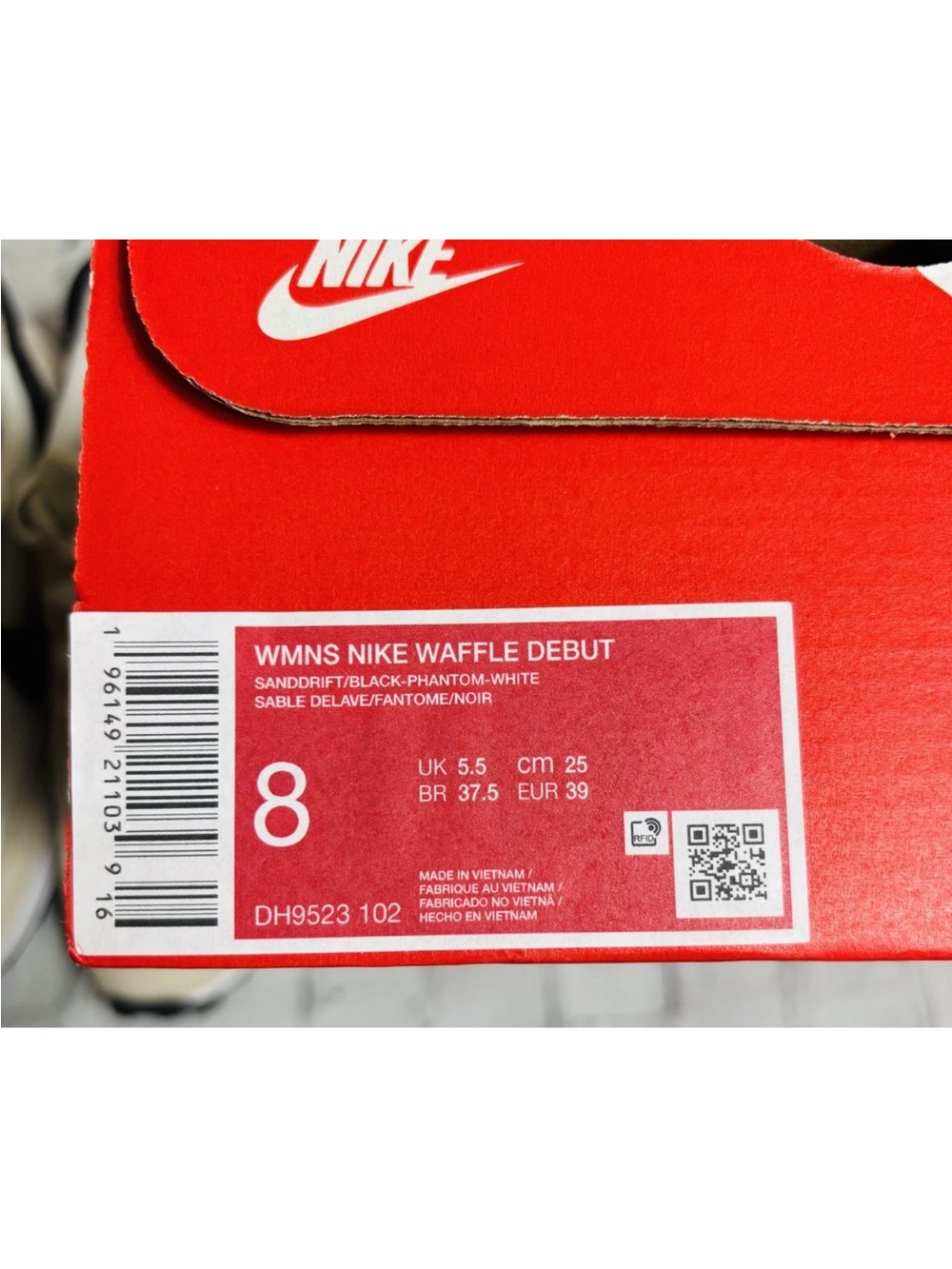 Nike Waffle Debut Women’s 8 Sneakers Sanddrift Black Retro Style Casual Shoes - Picture 11 of 12